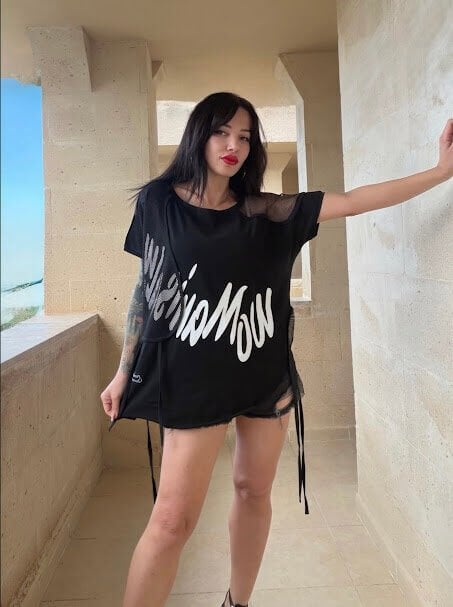 File Detay Tasarım Tişört Siyah