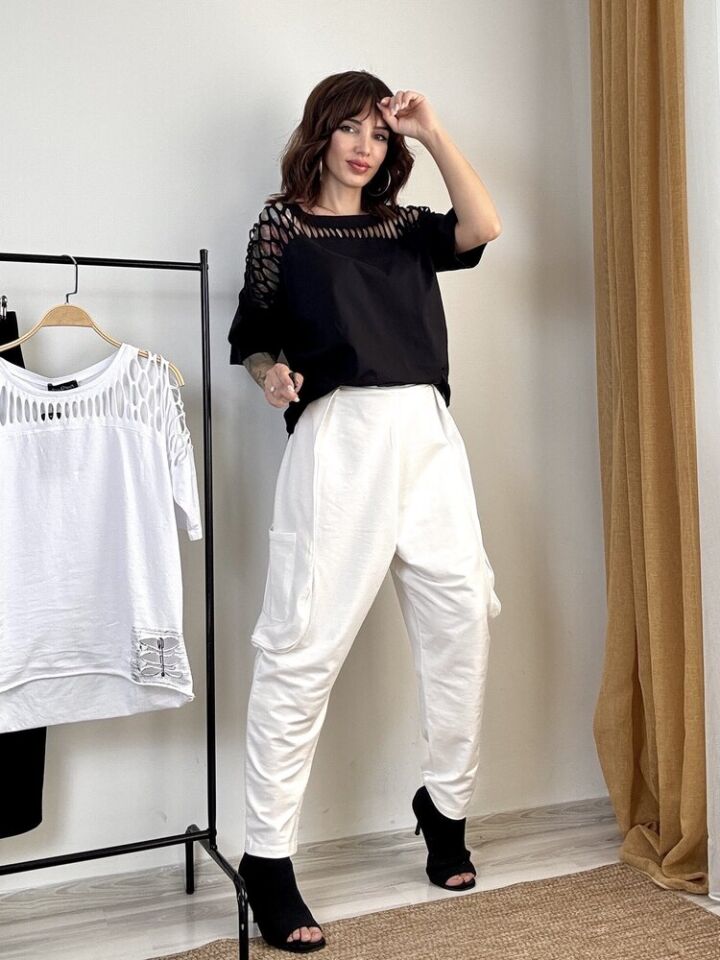 Şalvar Pantolon Beyaz